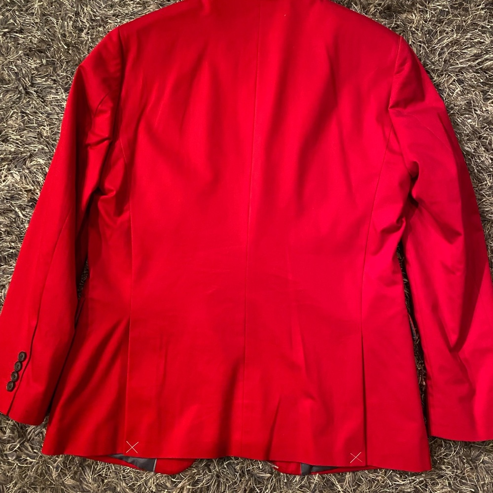 NWOT Red Men's Blazer size 42R - Picture 5 of 6